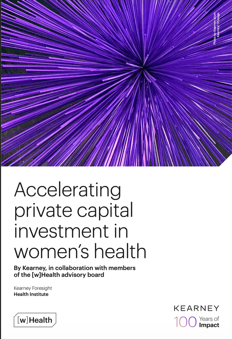 Grafika raportu: Accelerating Private Capital Investment in Women's Health